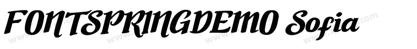 FONTSPRINGDEMO Sofia字体转换